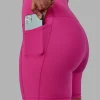 Fusion Ultra High-Rise 6" Short Pockets - Fuchsia Pink