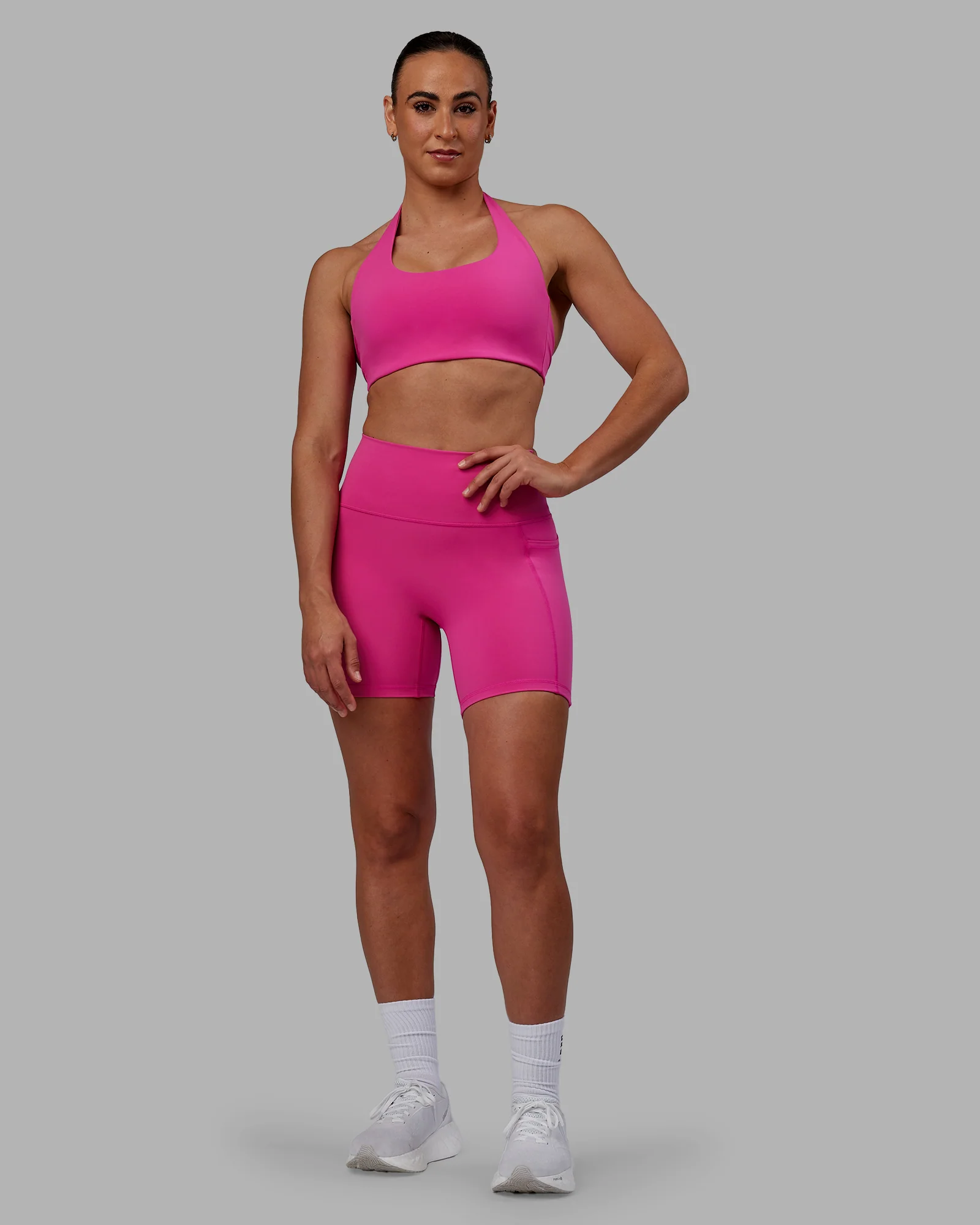 Fusion Ultra High-Rise 6" Short Pockets - Fuchsia Pink