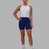 Elite High-Rise 6" Short Pockets - Midnight Blue
