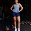 Elite High-Rise 6" Short Pockets - Midnight Blue