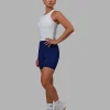 Elite High-Rise 6" Short Pockets - Midnight Blue