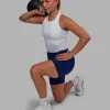 Elite High-Rise 6" Short Pockets - Midnight Blue
