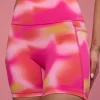 Fusion Ultra High-Rise 6" Short Pockets - Pink Glow Print