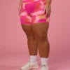 Fusion Ultra High-Rise 6" Short Pockets - Pink Glow Print