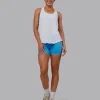 AeroFLX+ Drop Armhole Seamless Tank - White/White