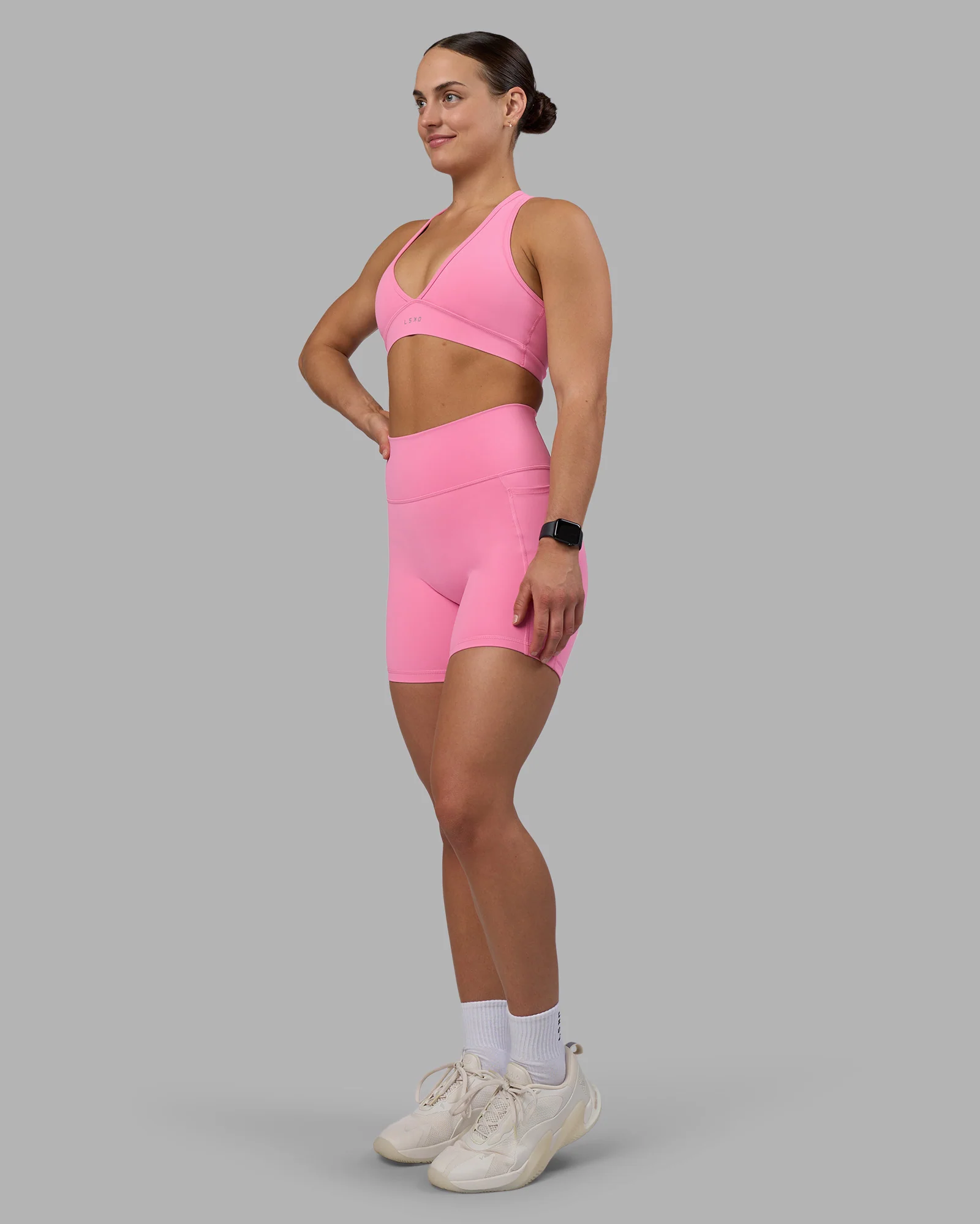 Fusion Ultra High-Rise 6" Short Pockets - Candy Pink
