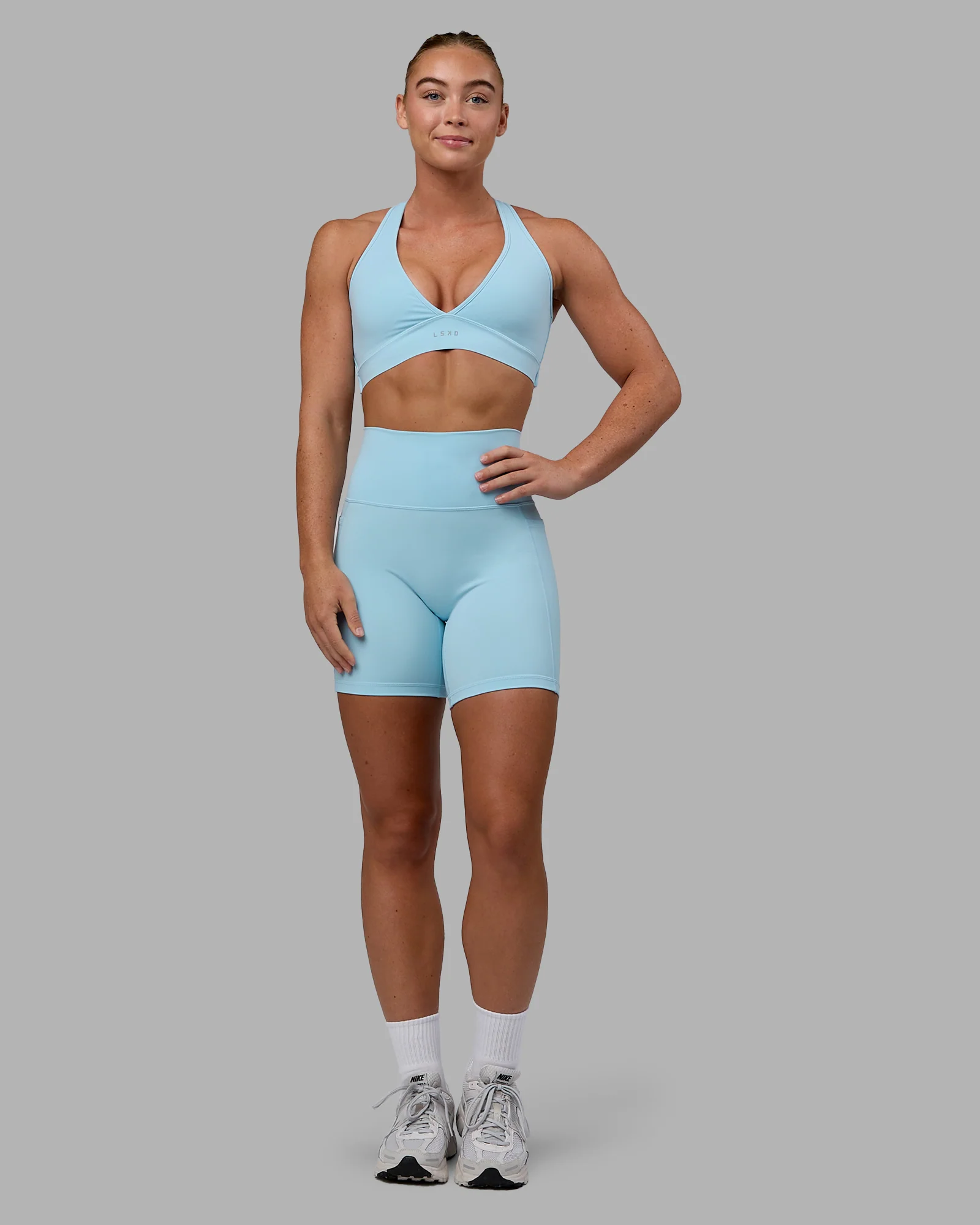 Fusion Ultra High-Rise 6" Short Pockets - Glacial Blue