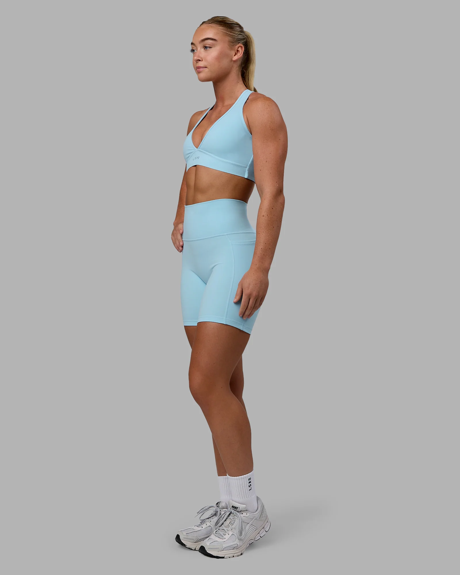 Fusion Ultra High-Rise 6" Short Pockets - Glacial Blue