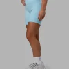 Fusion Ultra High-Rise 6" Short Pockets - Glacial Blue