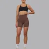 Elixir Ultra High-Rise 6" Short Pockets - Chocolate Martini