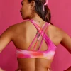 Stamina Rise Sports Bra - Pink Glow Print