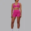 Fusion Ultra High-Rise 4" Short Pockets - Fuchsia Pink