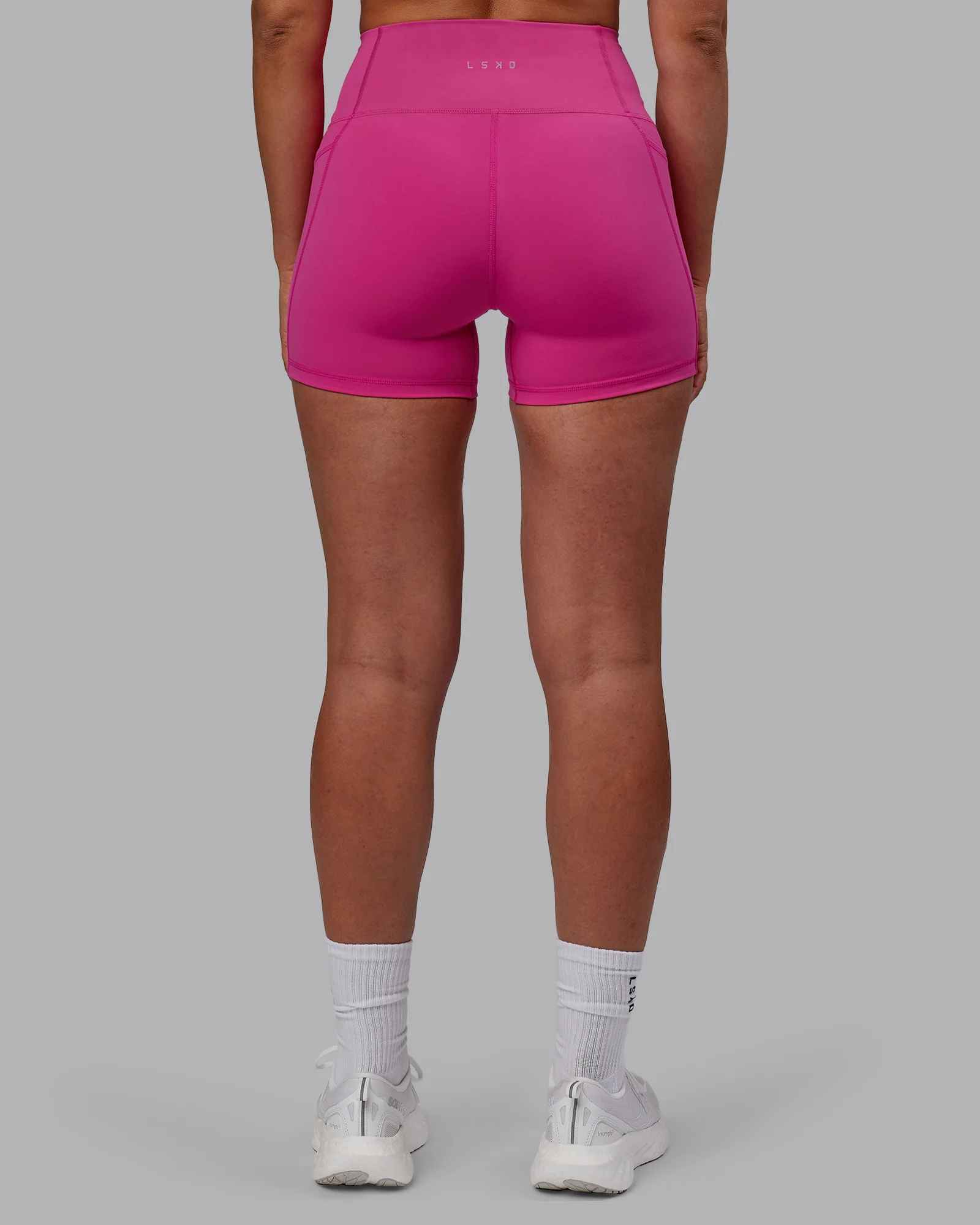 Fusion Ultra High-Rise 4" Short Pockets - Fuchsia Pink