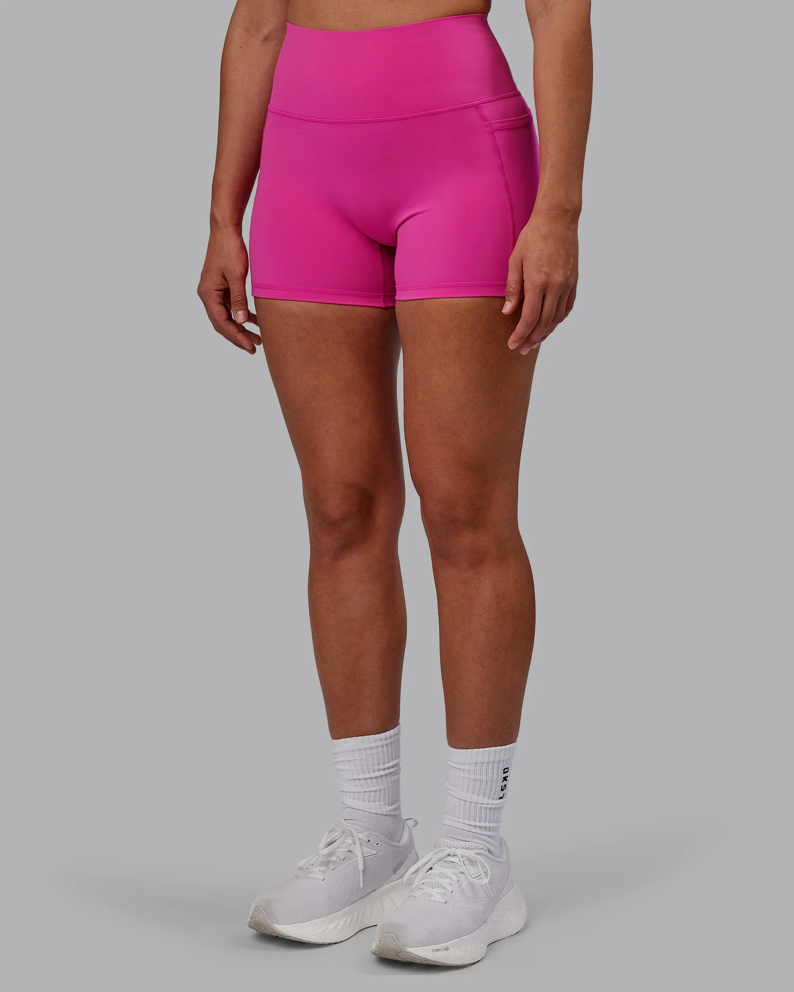 Fusion Ultra High-Rise 4" Short Pockets - Fuchsia Pink