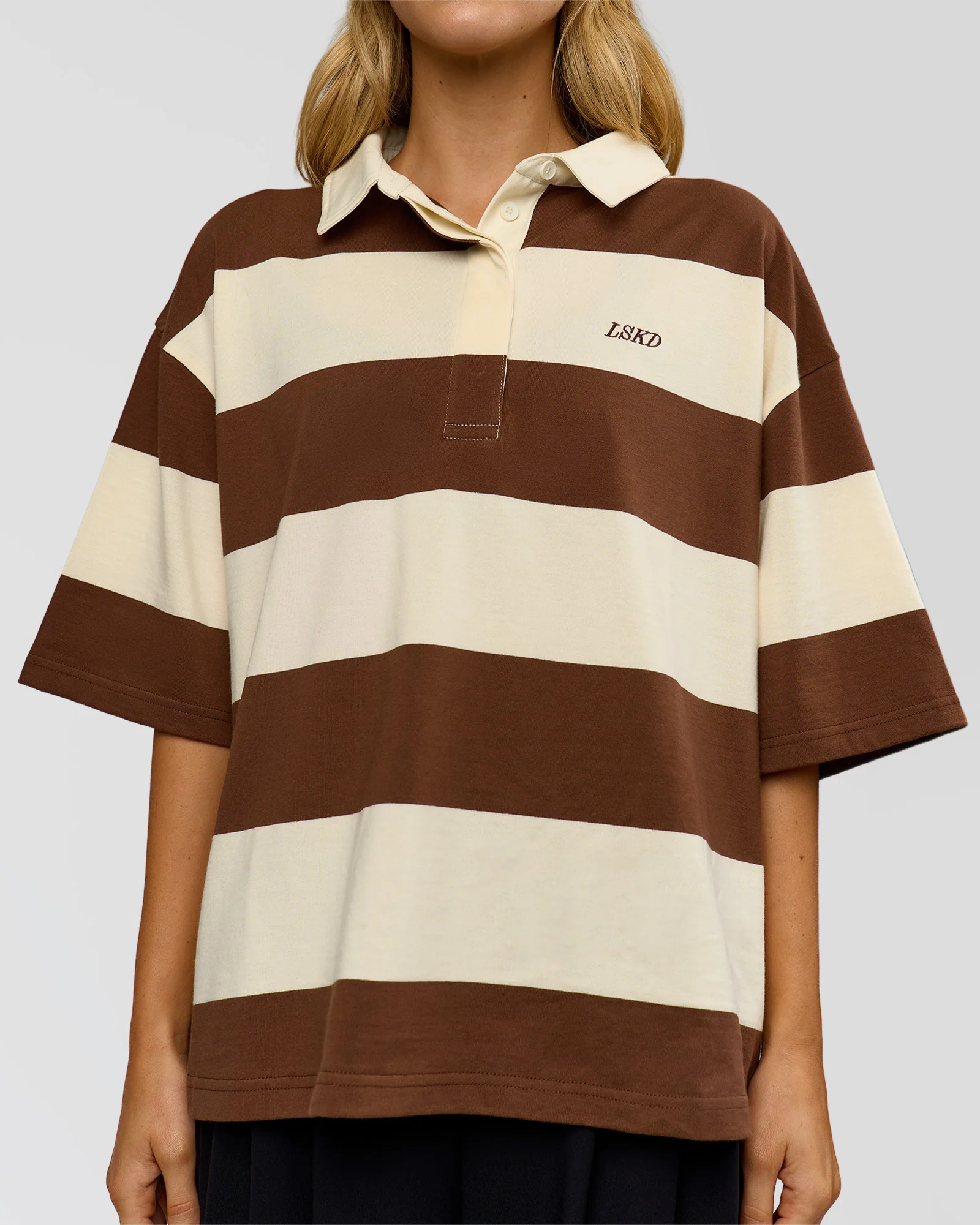 500-oversized-rugby-polo-off-white-brown-8.webp Oversized Rugby Polo - Off White - Brown