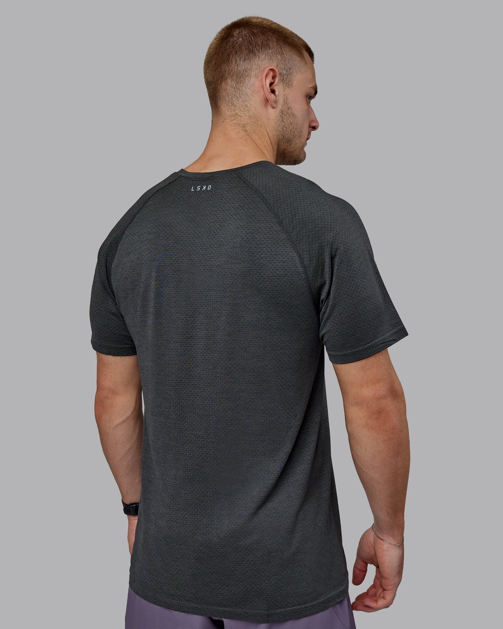 AeroFLX+ Seamless Tee - Pirate Black Marl