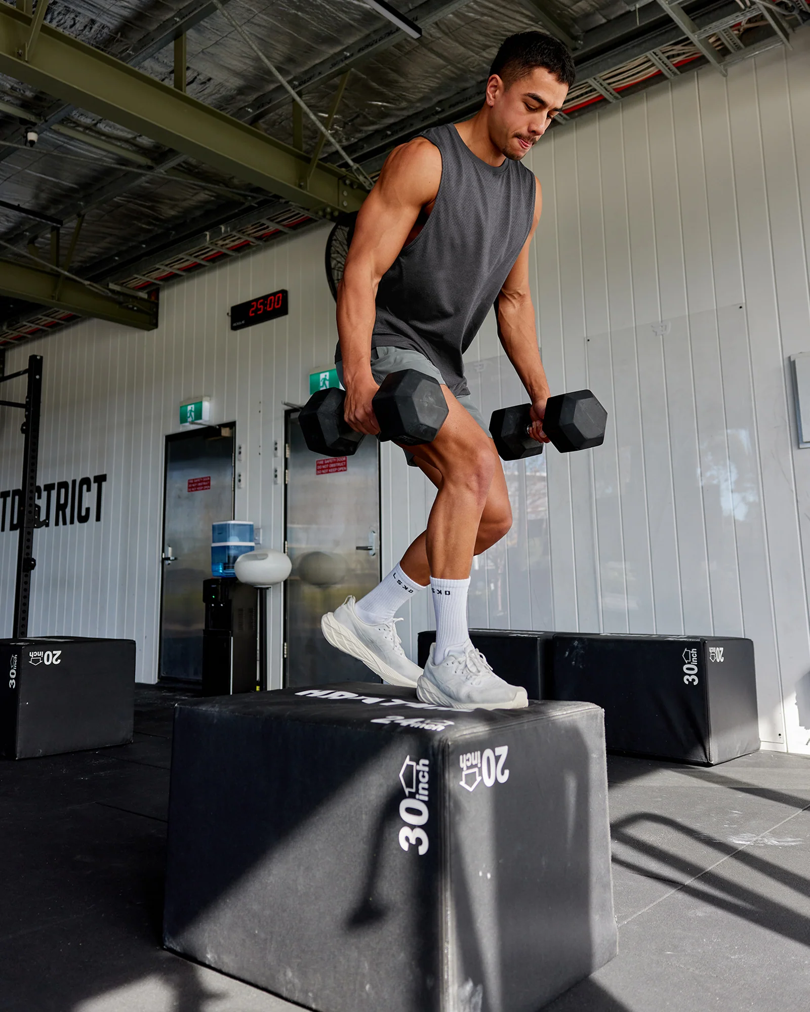 AeroFLX+ Seamless Muscle Tank - Pirate Black Marl