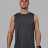 AeroFLX+ Seamless Muscle Tank - Pirate Black Marl