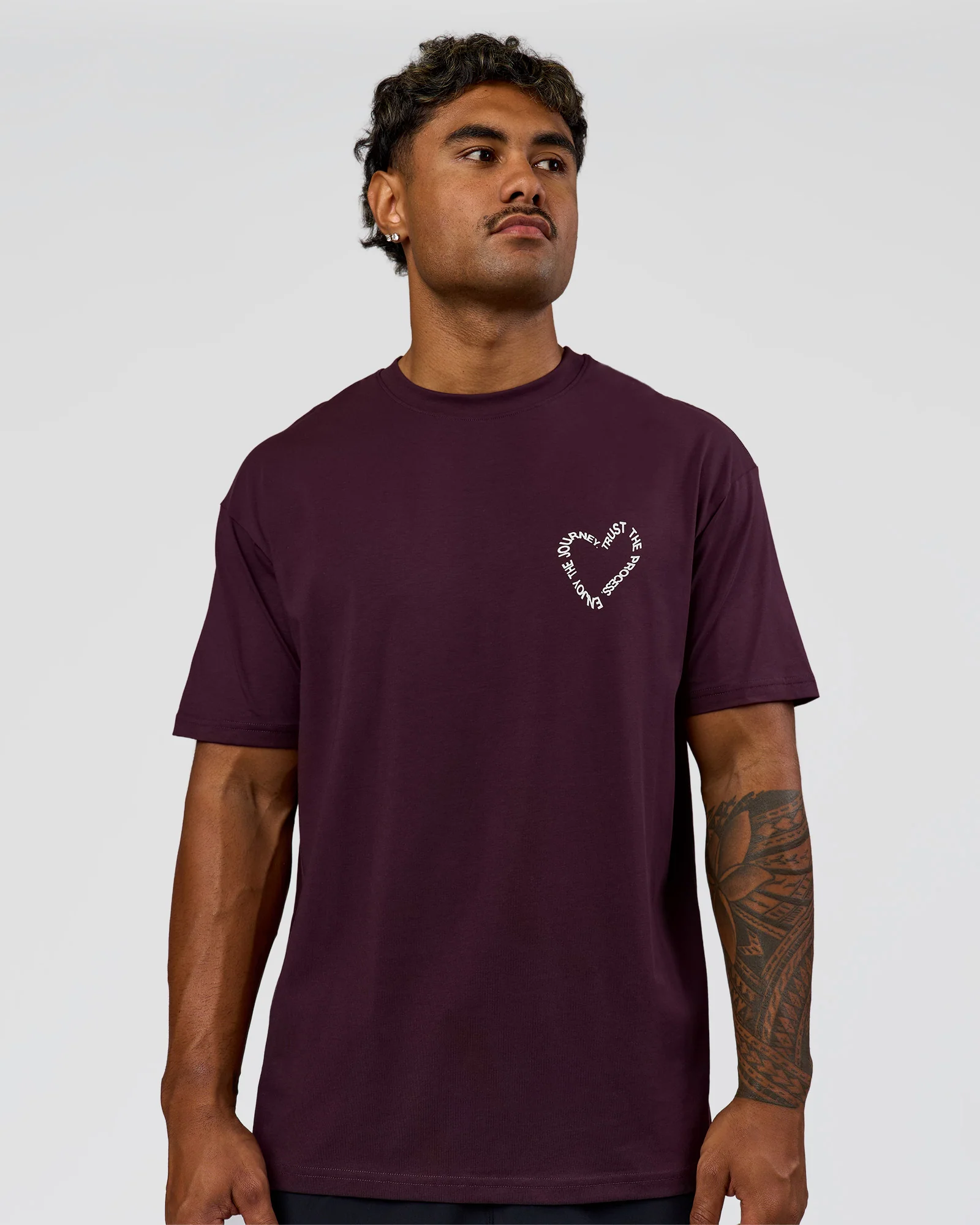 526-love-the-process-flxcotton-oversize-tee-midnight-plum-white-5.webp Love The Process FLXCotton Oversize Tee - Midnight Plum-White