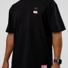 Archive FLXCotton Oversized Tee - Black-Scarlet