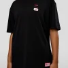Archive FLXCotton Oversized Tee - Black-Scarlet