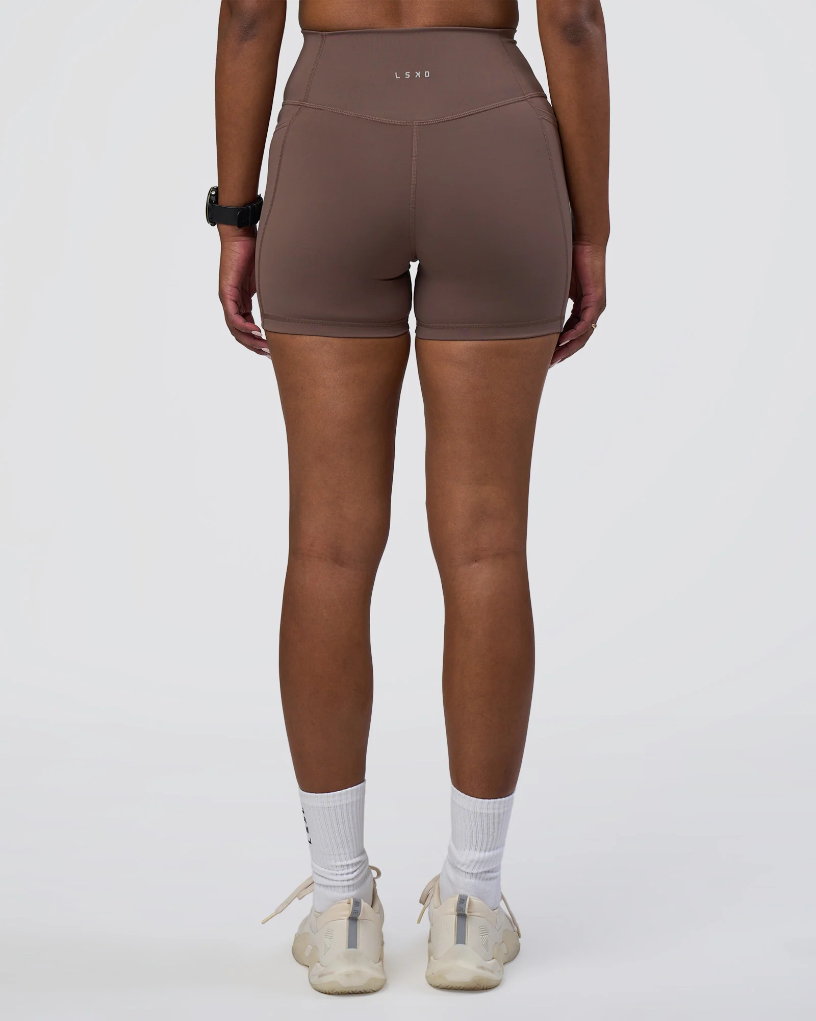 Fusion Ultra High-Rise 4" Short Pockets - Peppercorn
