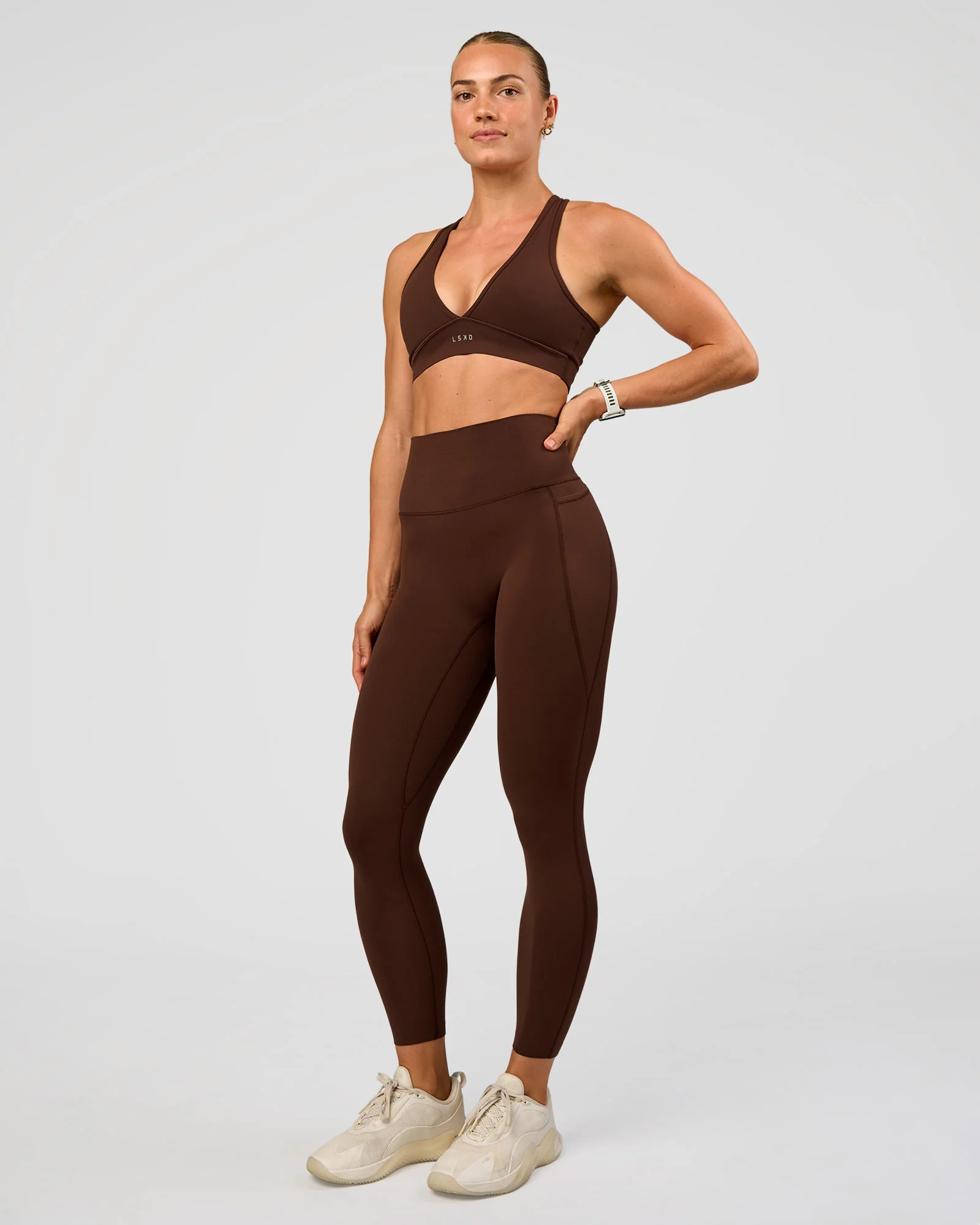 Elixir Ultra High-Rise 7/8 Legging Pockets - Hot Chocolate