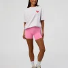 Love the Journey FLXCotton Oversized Tee - White-Candy Pink