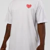 Love the Journey FLXCotton Oversized Tee - White-Candy Pink