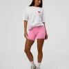 Love the Journey FLXCotton Oversized Tee - White-Candy Pink
