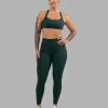 Fusion Ultra High-Rise Full Length Legging Pockets - Dark Moss