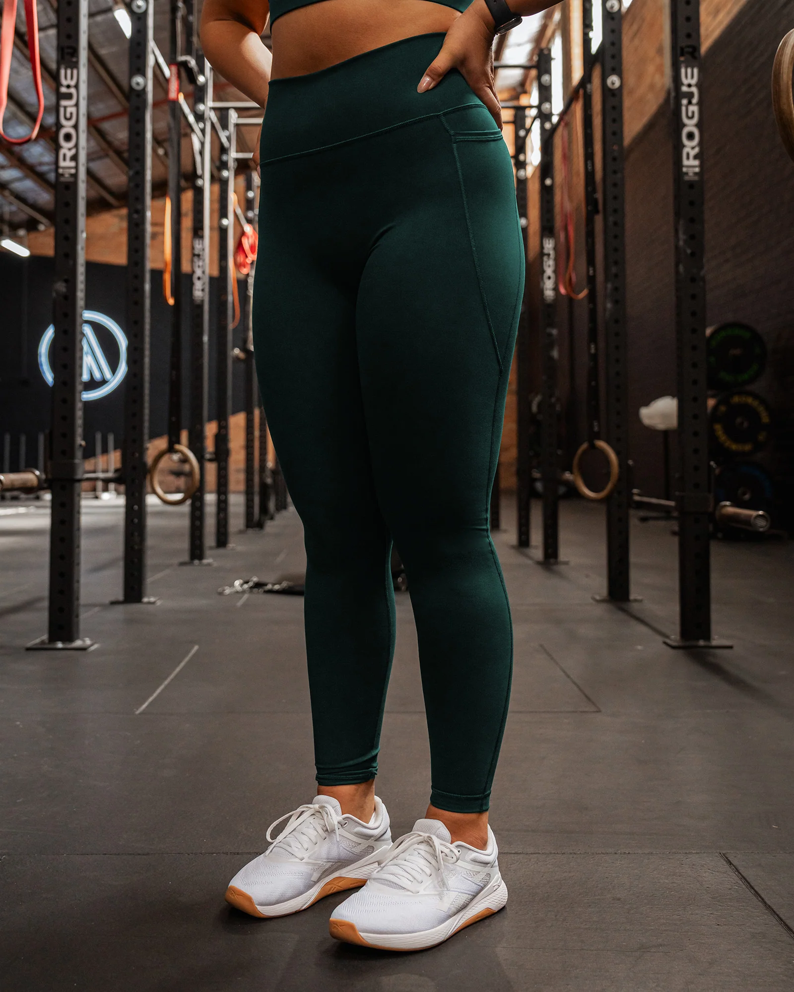 Fusion Ultra High-Rise Full Length Legging Pockets - Dark Moss