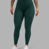 Fusion Ultra High-Rise Full Length Legging Pockets - Dark Moss