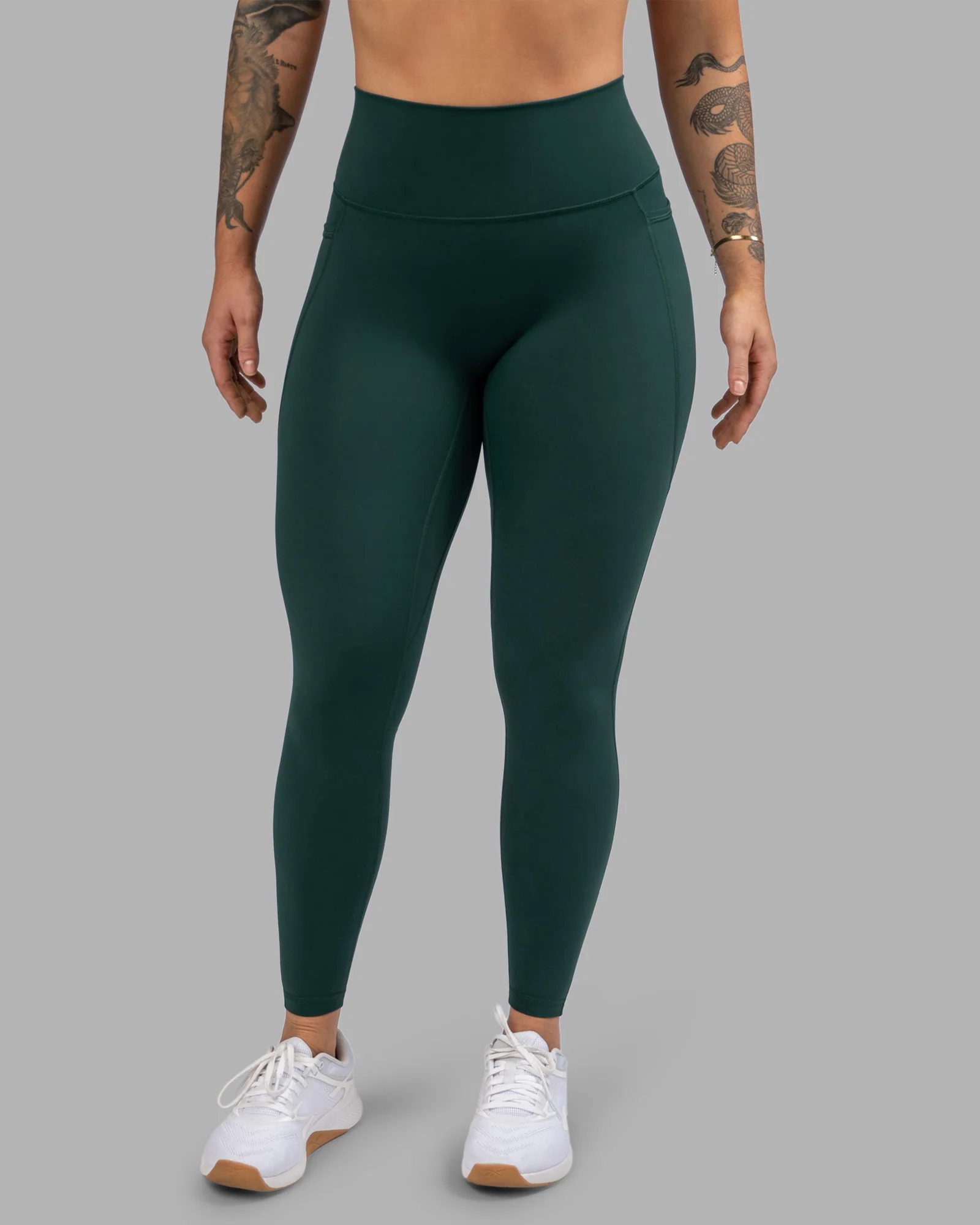 Fusion Ultra High-Rise Full Length Legging Pockets - Dark Moss