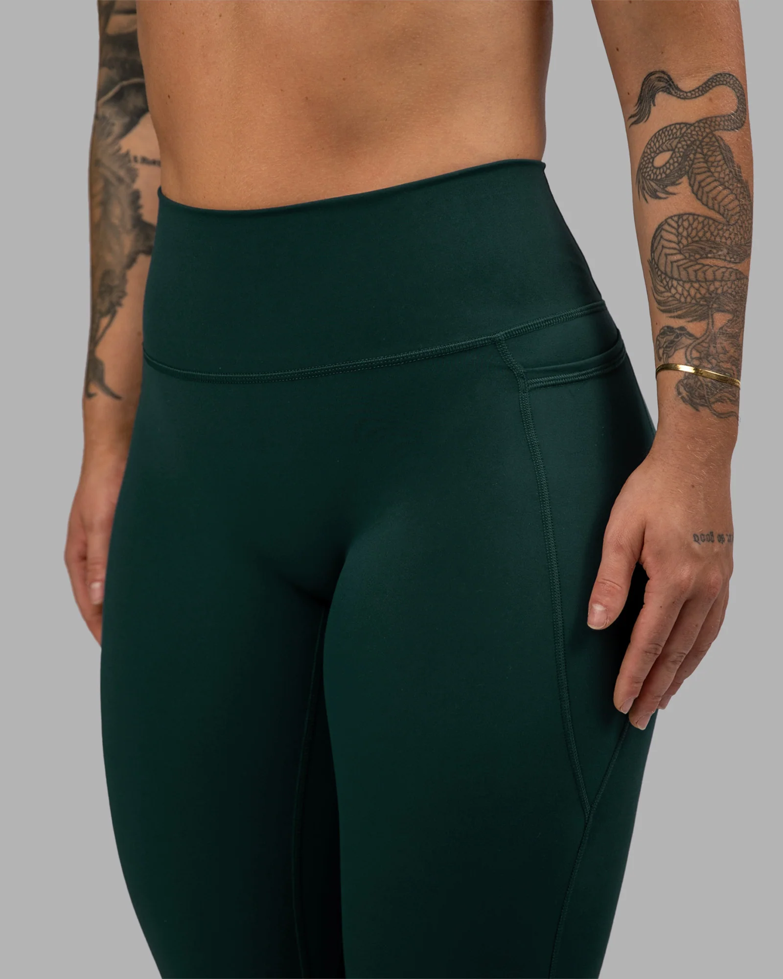 Fusion Ultra High-Rise Full Length Legging Pockets - Dark Moss