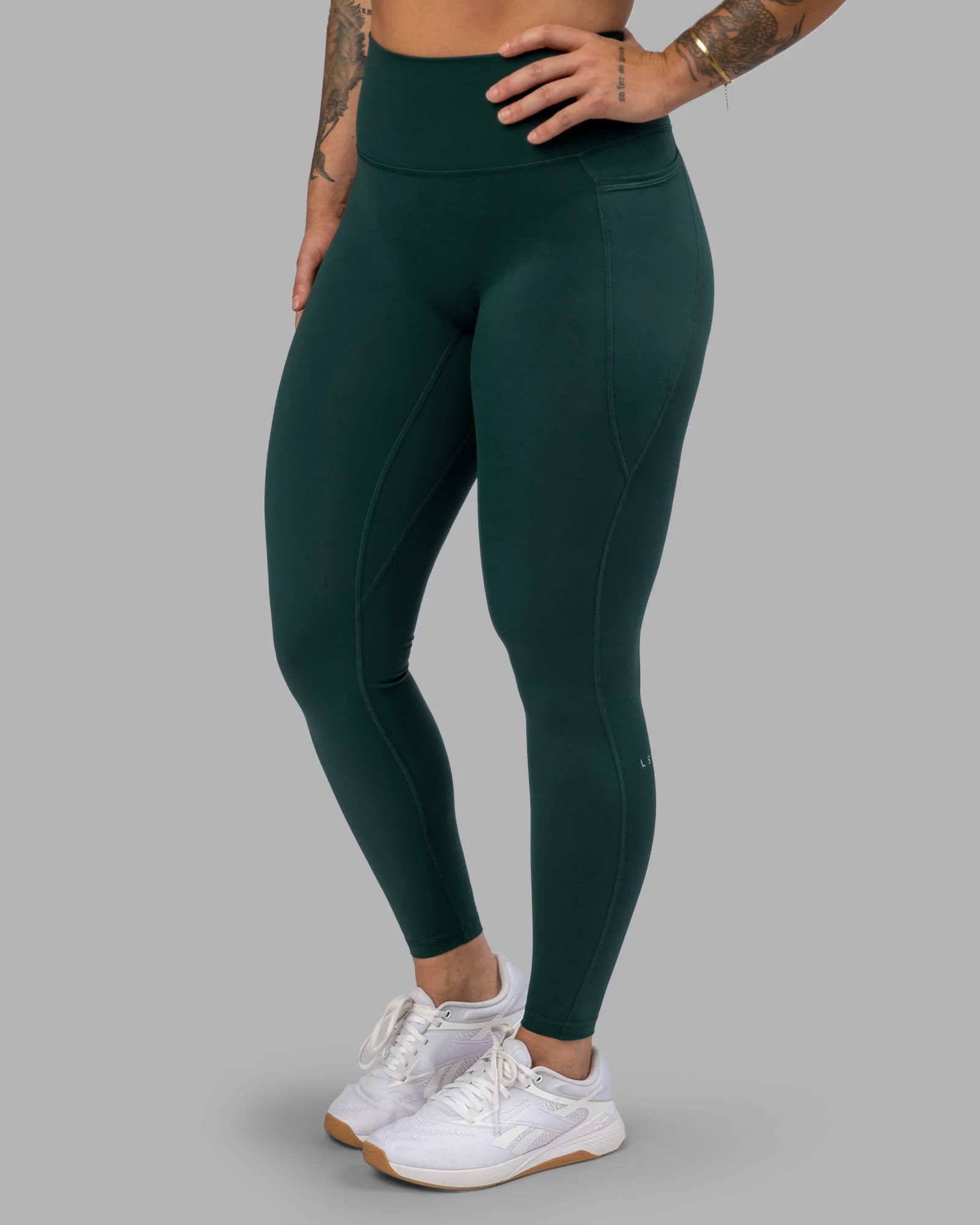Fusion Ultra High-Rise Full Length Legging Pockets - Dark Moss