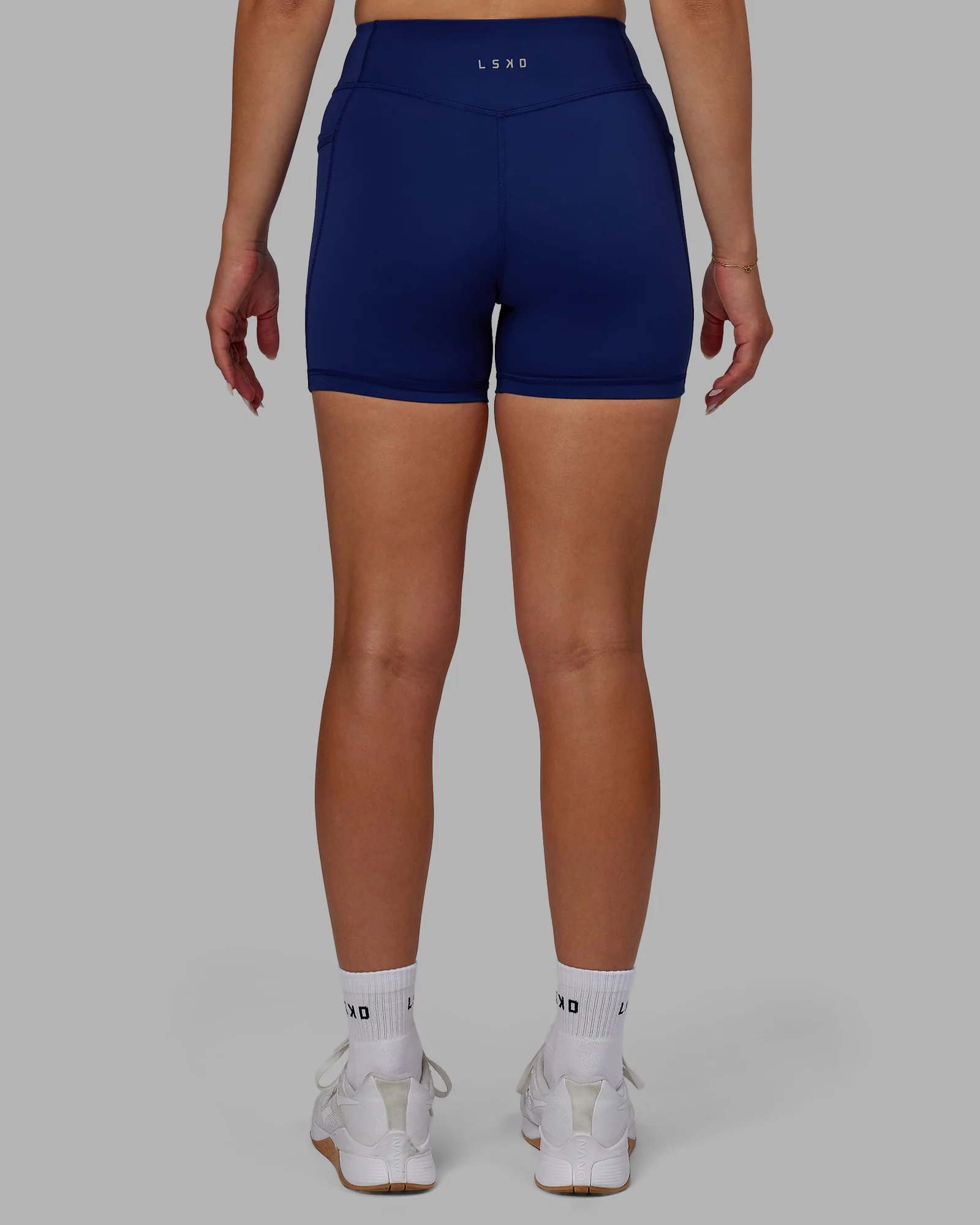Elite High-Rise 4" Short Pockets - Midnight Blue