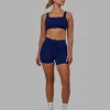 Elite High-Rise 4" Short Pockets - Midnight Blue