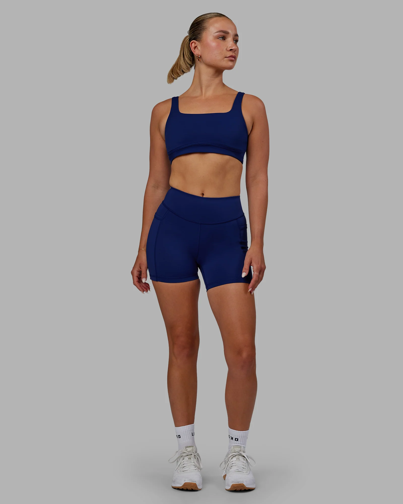 Elite High-Rise 4" Short Pockets - Midnight Blue