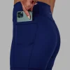 Elite High-Rise 4" Short Pockets - Midnight Blue