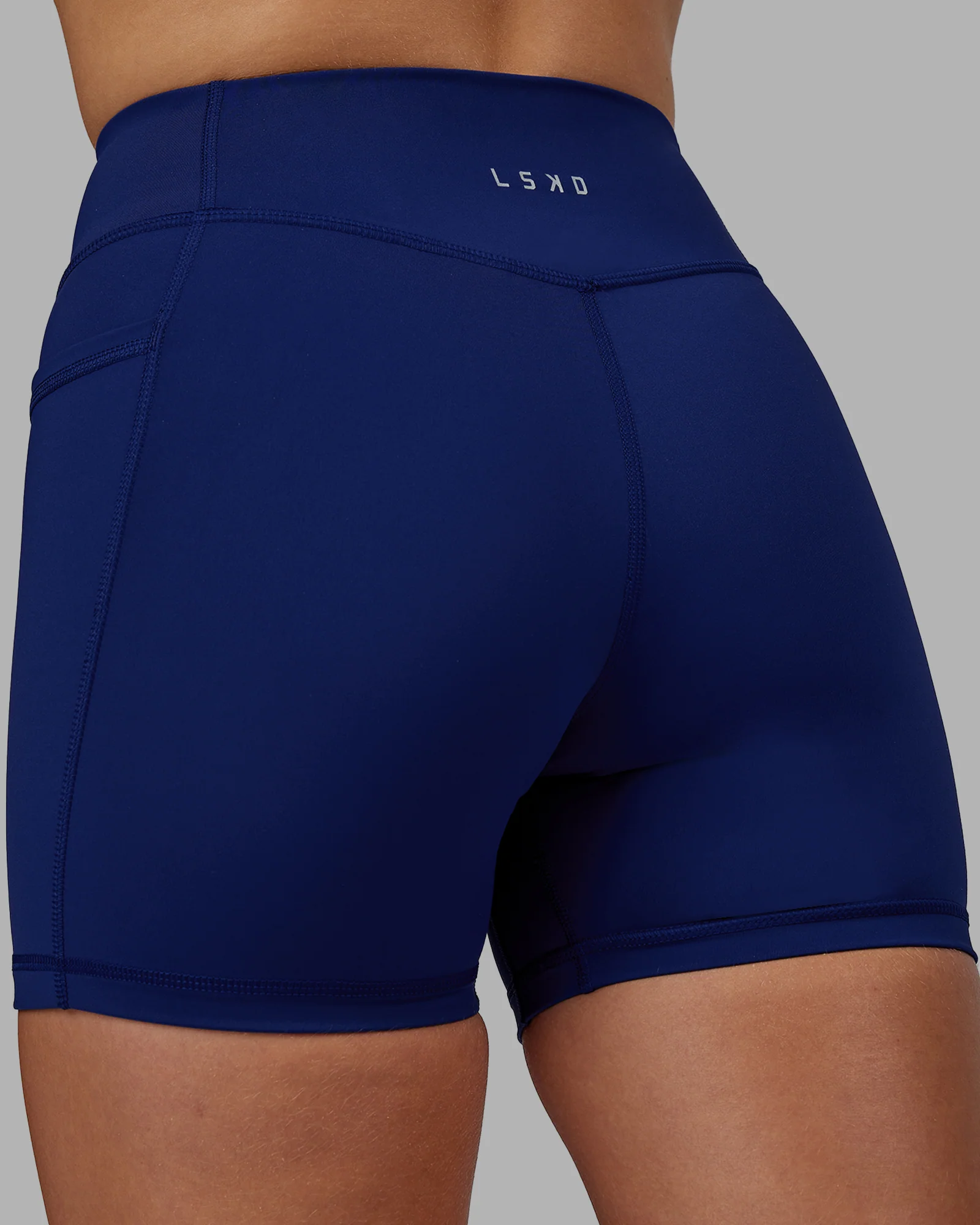 Elite High-Rise 4" Short Pockets - Midnight Blue
