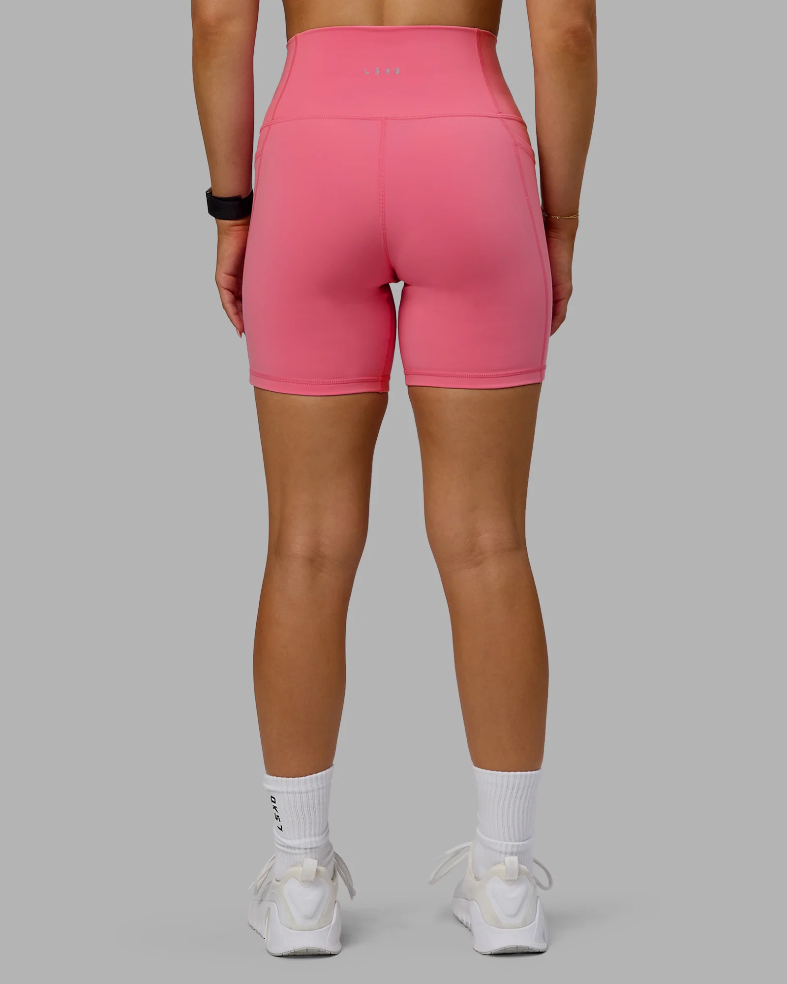 Fusion Ultra High-Rise 6" Short Pockets - Pink Lemonade