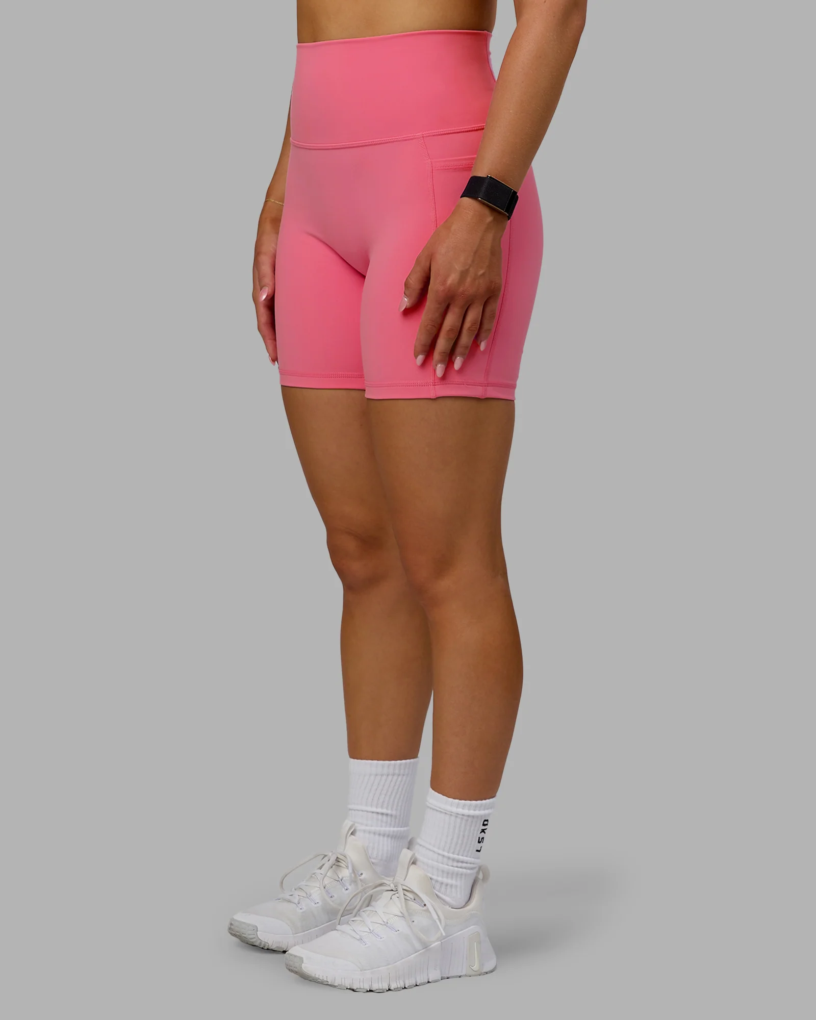 Fusion Ultra High-Rise 6" Short Pockets - Pink Lemonade