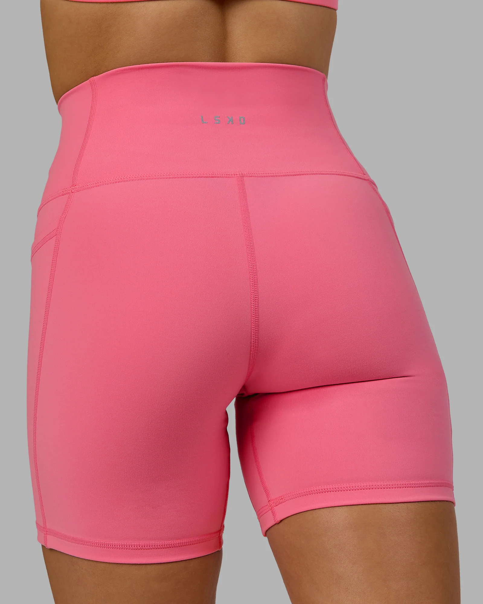 Fusion Ultra High-Rise 6" Short Pockets - Pink Lemonade