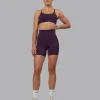 Elixir Ultra High-Rise 6" Short Pockets - Midnight Plum