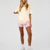 Values Run Club FLXCotton Tee - Off White-Candy Pink