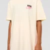Values Run Club FLXCotton Tee - Off White-Candy Pink