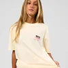 Values Run Club FLXCotton Tee - Off White-Candy Pink
