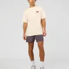 Values Run Club FLXCotton Tee - Off White-Candy Pink