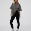 Pressure is Privilege Oversized Tee - Dark Storm Washed-Ultra Fuchsia